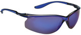 Order In - 3M Mist S56BM 7012868265 Safety Glasses - Black/Blue Frame - UV Resistant - Anti-Scratch - Blue Mirror Lens