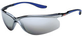 Order In - 3M Mist S56SM 7012875693 Safety Glasses - Silver/Blue Frame - UV Resistant - Anti-Scratch - Silver Mirror Lens