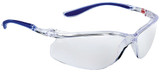 Order In - 3M Mist S56C 7012921232 Safety Glasses - Clear/Blue Frame - UV Resistant - Anti-Scratch/ Anti-Fog - Clear Lens