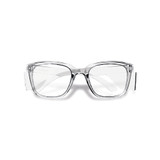 Order In - Bolle STK41N11A STKS 410 Safety Glasses -  Microfiber Pouch Included - Crystal Frame - Anti-Scratch/Anti-Fog - Platinum  Coating - Clear Lens