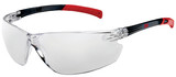 Order In - 3M Savanah SNN301C 7012921433 Safety Glasses - Black/Red Temple - UV Protection - Anti-Scratch/Anti-Fog - Clear Lens