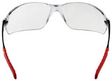 Order In - 3M Savanah SNN301C 7012921433 Safety Glasses - Black/Red Temple - UV Protection - Anti-Scratch/Anti-Fog - Clear Lens