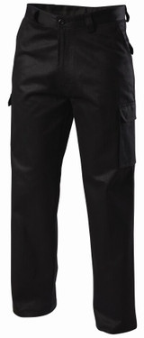 Order In - Hard Yakka Y02500 Men's Cargo Trousers Cotton Drill - Relaxed Fit - Black
