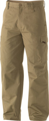 Order In -King Gee Men's WorkCool1 Pant - Cotton - Khaki - K13800