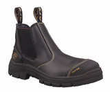 Order In - Oliver - Safety Boots - Ankle - Anti-Static - Elastic-Sided - Full Grain Leather - AT 55-320 - Black
