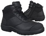 Order In - Oliver WB 34-660 9320922563706 Safety Boots - Mens - Ankle - Lace Up with Side Zipper - Full Grain Leather -  Black