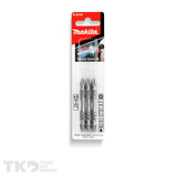 Makita Screwdriver Bit Doubled Ended PH2 65mm 3Pk - B-20703
