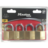 Master Lock Padlock Dia Br 40mm 22mm 4Pk - 140QAU