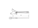 Bahco ERGO™ Adjustable Wrench Reversible 250mm