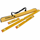 Stabila 3 Piece 80 AS Spirit Levels With Bag - 19714