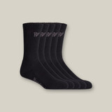 Hard Yakka Sock 5 Pack Black Size 7-12 - Y20035BLK