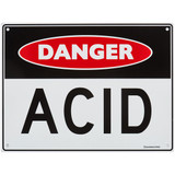 Sandleford Sign 300X225mm - "Danger Acid" - MS21