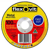 Flexovit 100x2.5x16.0 Fh38 Metal Cut-Off Wheel - 66252841558