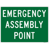 Sandleford Sign Emergency Assembly Point 450x600mm - LS06