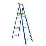 8 Step Fibreglass Platform Ladder