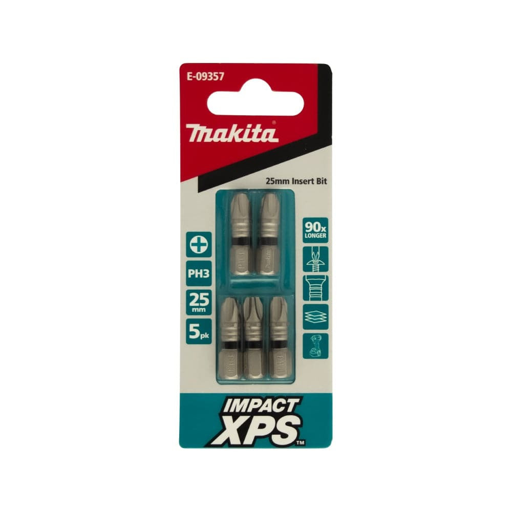 Makita Impact XPS Ph3x25mm Insert Bit 5Pk E09357 Tool Kit Depot