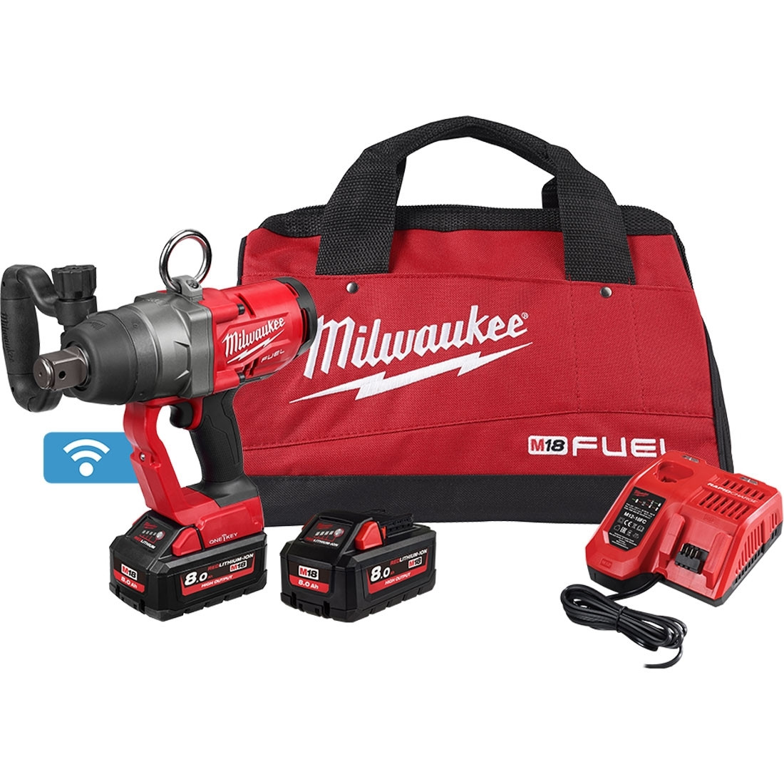 Milwaukee M18 FUEL 1" High Torque Impact Wrench with ONEKEY™ Kit