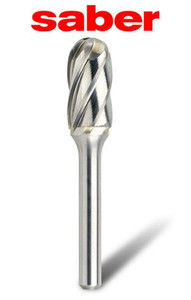 Saber Burr Cylindrical Ball Nose NF 1/4" SC-1NF - 8020-SC1NF