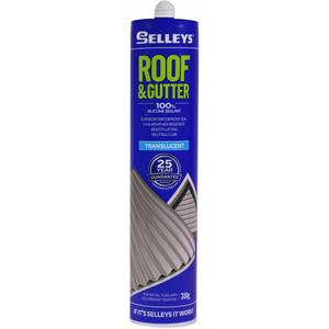 Selleys 310g Roof And Gutter Silicone - Translucent - 100624