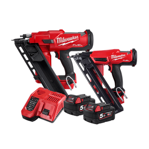 Milwaukee Framing/Finish Nailer 18V M18FPP2FN-502B Combo