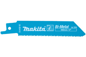 Makita B-20410 5-Pack 100mm 14TPI Bi-Metal Reciprocating Blades for Metal