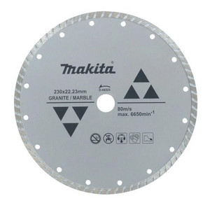 Makita 230mmx 22.23 Diamond Blade Turbo Rim - Econ - D-44323