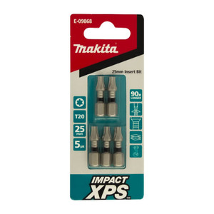 Makita Impact XPS T20x25mm Insert Bit 5Pk - E-09868