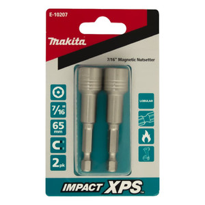 Makita Impact XPS 7/16x65mm Mag Nutsetter 2Pk - E-10207