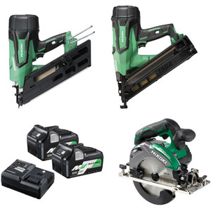 HiKoki 18V 3 Piece Brushless Chippy Combination Pack - 18VCHIPPYCOMBO4(HRZ)