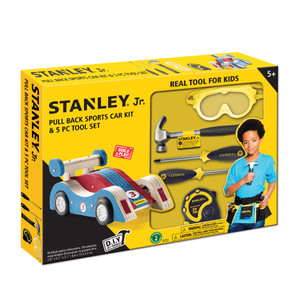 Stanley Jr 5 Piece Toolset with Pull Back Race Car kit - STJK030-T05-SY