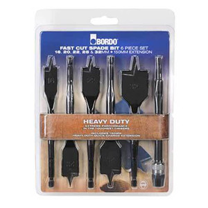 Bordo Spade Bit Set 16-32mm 6 Piece - 2670-S2