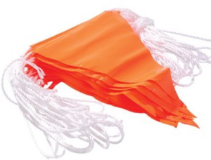 Special Order - Maxisafe Orange Bunting Flag Line - 30m BBF722
