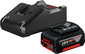 Bosch GBA 18V 4.0AH Battery + GAL 18V-40 Charger - 1600A01BA2