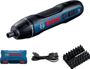 Bosch GO Cordless Screwdriver 3.6V 1/4" Kit - 06019H2140