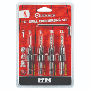 P&N Quickbit TCT Cut-Smart Drill Bit Set 4 Piece - 107DC0004