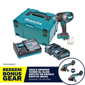 Makita Impact Wrench 3/4" 40V Kit - TW001GM201