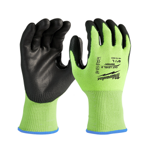 Special Order - Milwaukee Glove High Visibility Cut Level 2 Polyurethane Dipped XL - 48738923