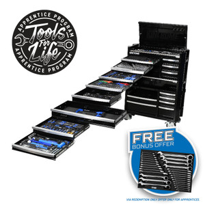 Special Order - Kincrome Contour® Workshop Tool Kit 17 Drawer 42” 595 Piece Black - P1826B