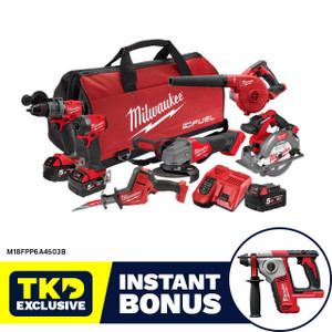 Milwaukee M18 FUEL™ 6 Piece Power Pack 6A4 - M18FPP6A4503B Milwaukee M18 FUEL™ 6 Piece Power Pack 6A4 - M18FPP6A4503B