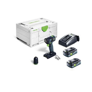 Order In - Festool Compact 2 Speed Drill 18V 4.0Ah Bluetooth in Systainer TXS Kit - 578284