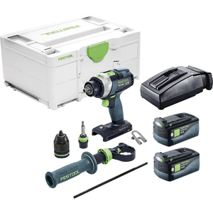 Order In - Festool 4 Speed Hammer Drill 18V 5.0Ah Bluetooth in Systainer TPC Kit - 578286