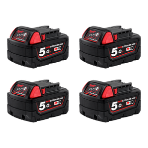 Milwaukee M18™ REDLITHIUM™ 5.0Ah Battery 4 Pack - M18B54