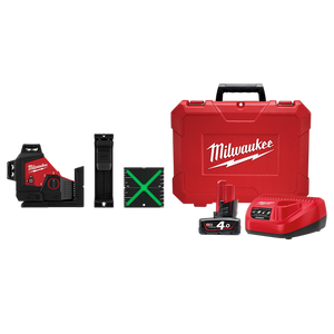 Milwaukee 12V 4.0Ah Green Beam Laser Combo Kit - M123PLA401C