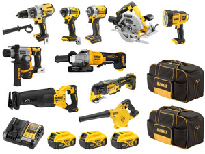 Dewalt 18V XR 10 Piece Combo Kit 5.0Ah - DCZ1085P3-XE