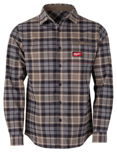 Order In - Milwaukee GRIDIRON Flannel Shirt Grey - M551G
