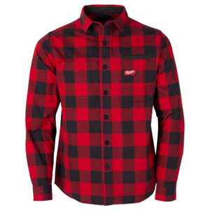 Order In - Milwaukee GRIDIRON Flannel Shirt Red - M551R