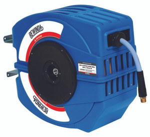 Order In - Alemlube Rewinda Air/Water Hose Reel 1/2" X 20M Blue Cover - AR1220CAWB