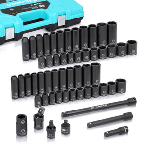 DuraTech High Stability Impact Socket Set 55-Piece 1/2''    - DTIMSS055