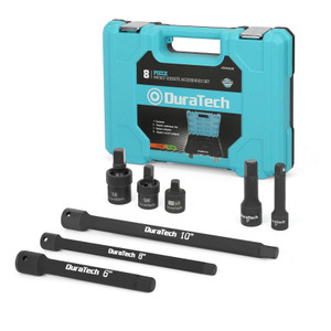DuraTech High Stability Impact Socket Accessories Set 8 Piece 1/2" And 3/8"  - DTIMSA008