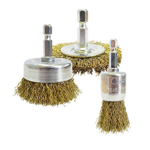 Brumby Brush Kit CR 3pce 6.3 Hex Spindle 0.30 BC - BRUKIT3